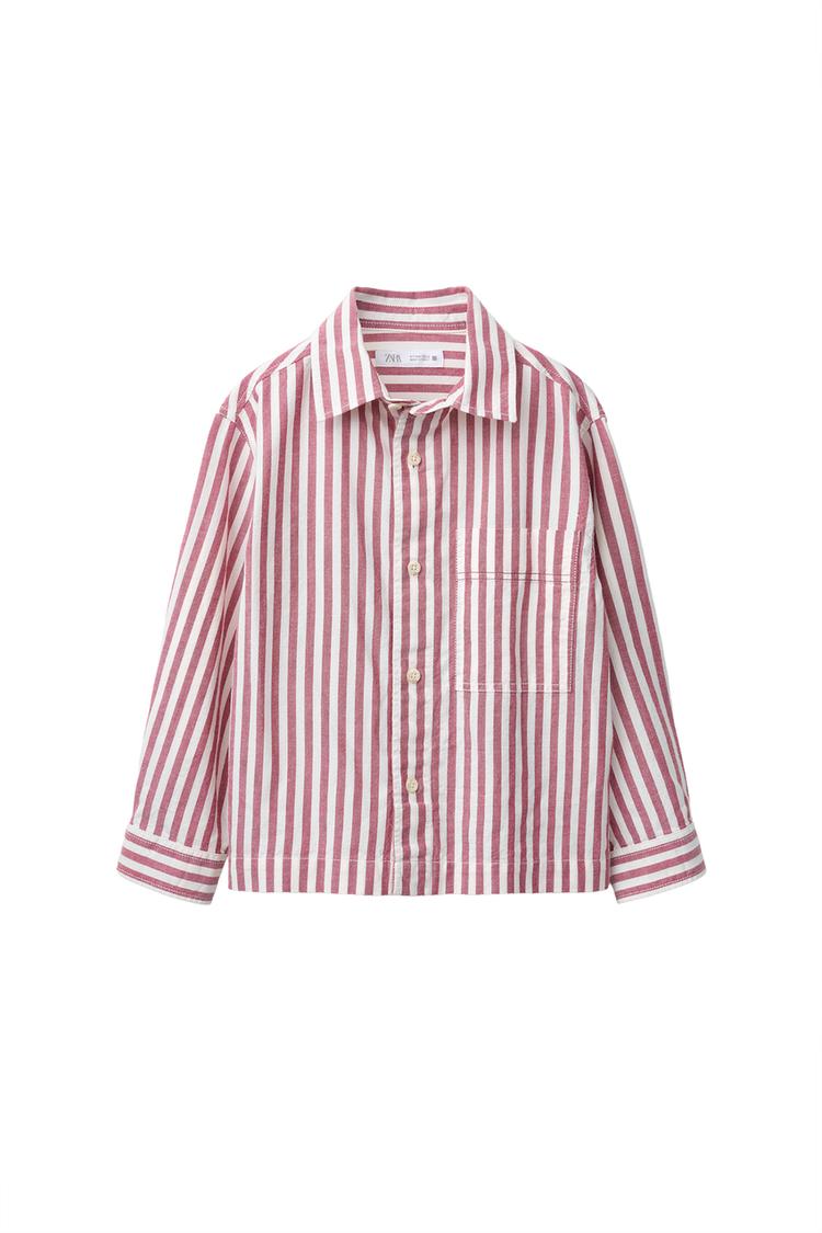 CAMISA BOLSILLO ESTAMPADO RAYAS