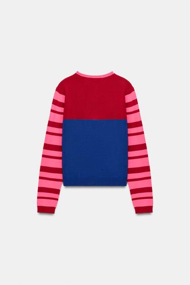 COLOUR BLOCK CARDIGAN - Multicoloured by Zara - Image 5