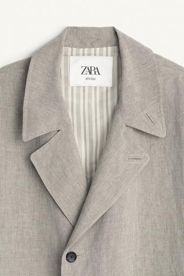 RELAXED FIT VISCOSE - LINEN PARKA - Mink by Zara - Image 9