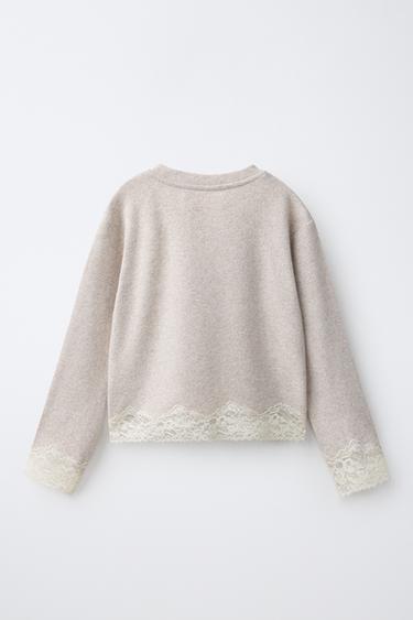 SOFT TOUCH LACE T-SHIRT — Beige 2