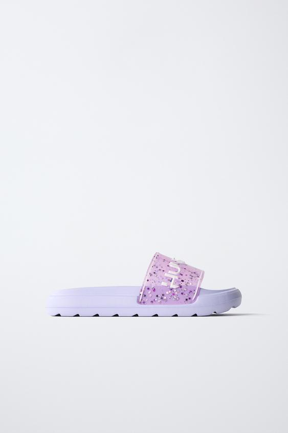 KPOP DEMON HUNTERS™ NETFLIX © HUNTRIX FLIP-FLOPS - Purple by Zara - Image 0