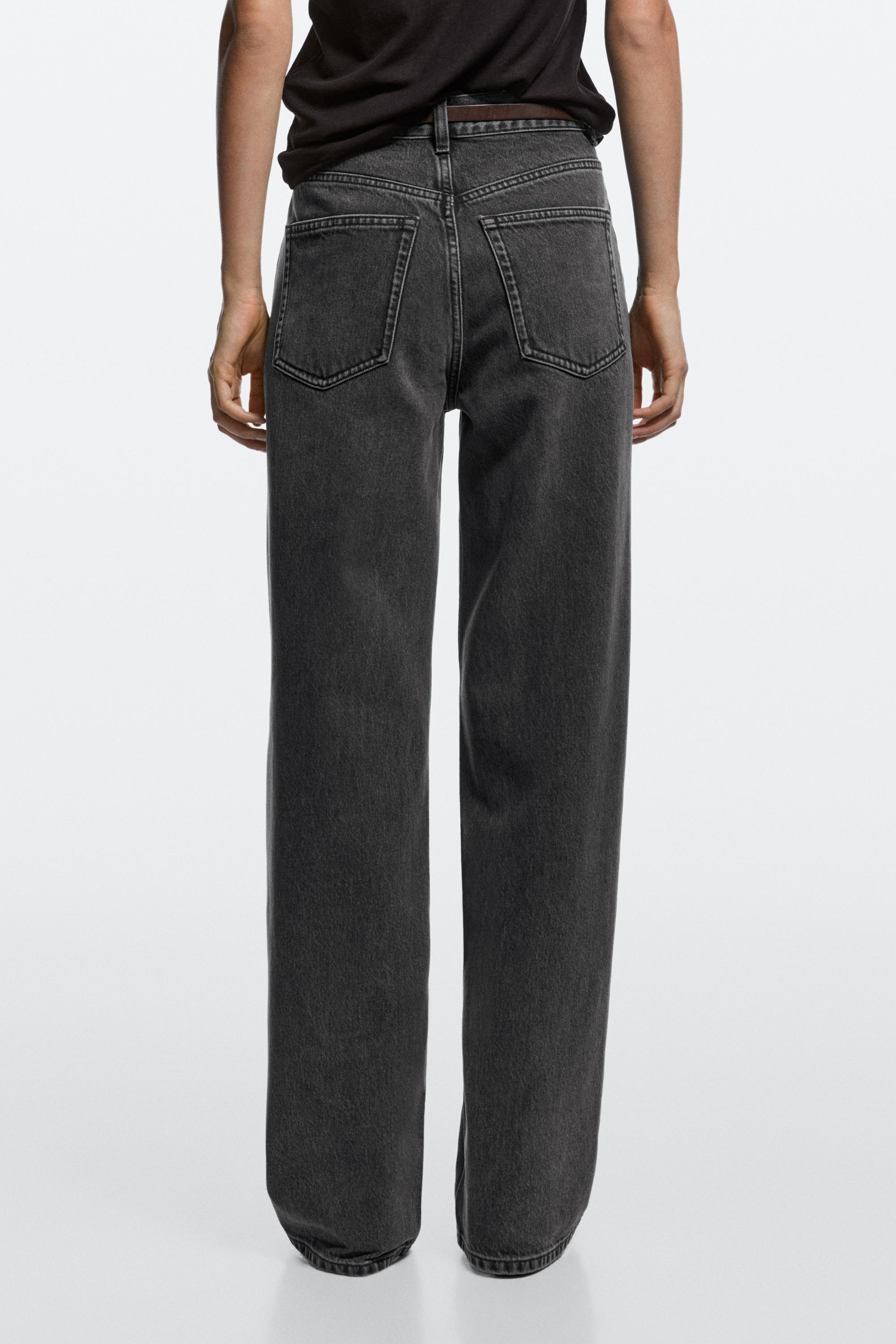 High-waist wide-leg jeans