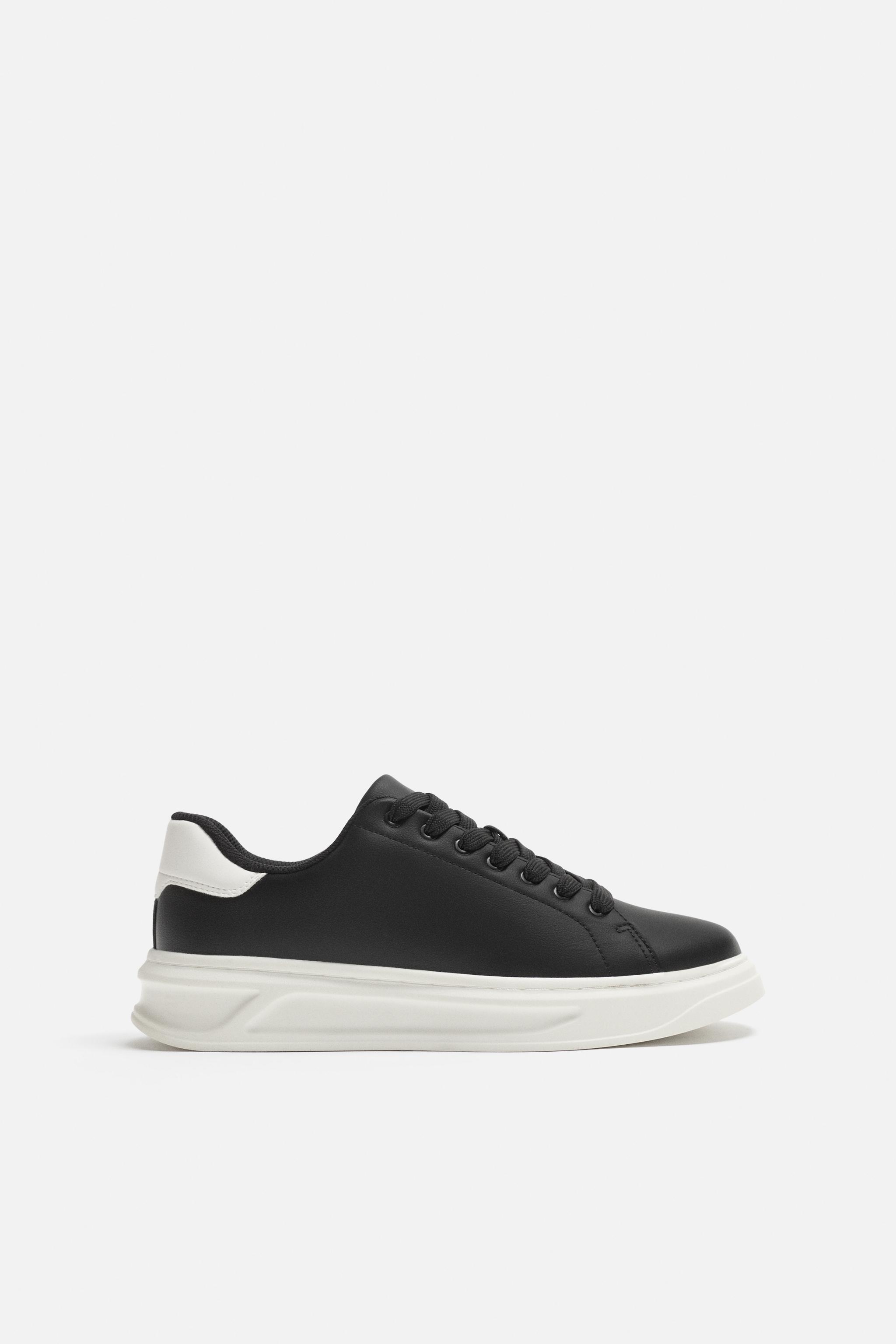 Zapatillas Zara Hombre Chunky ZAPATILLA SUELA VOLUMEN Blanco ZARA