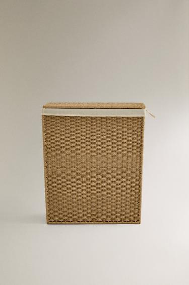 CESTA BIANCHERIA DUE SCOMPARTI - Beige chiaro di Zara