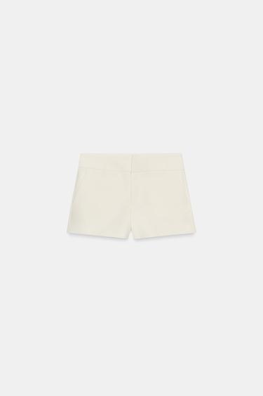 FLAP POCKET SHORTS - Ecru by Zara