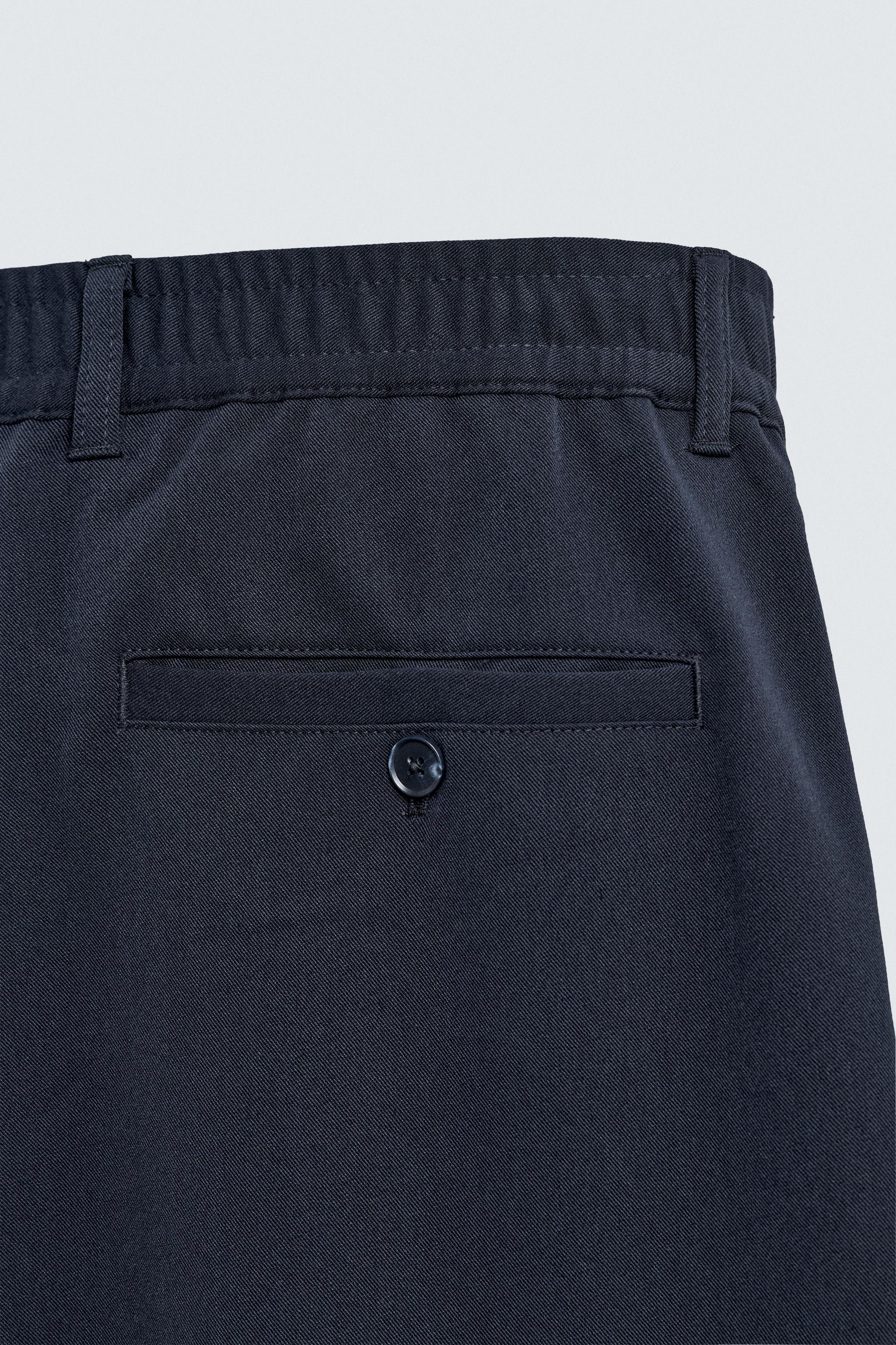 STRAIGHT FIT STRETCH PANTS