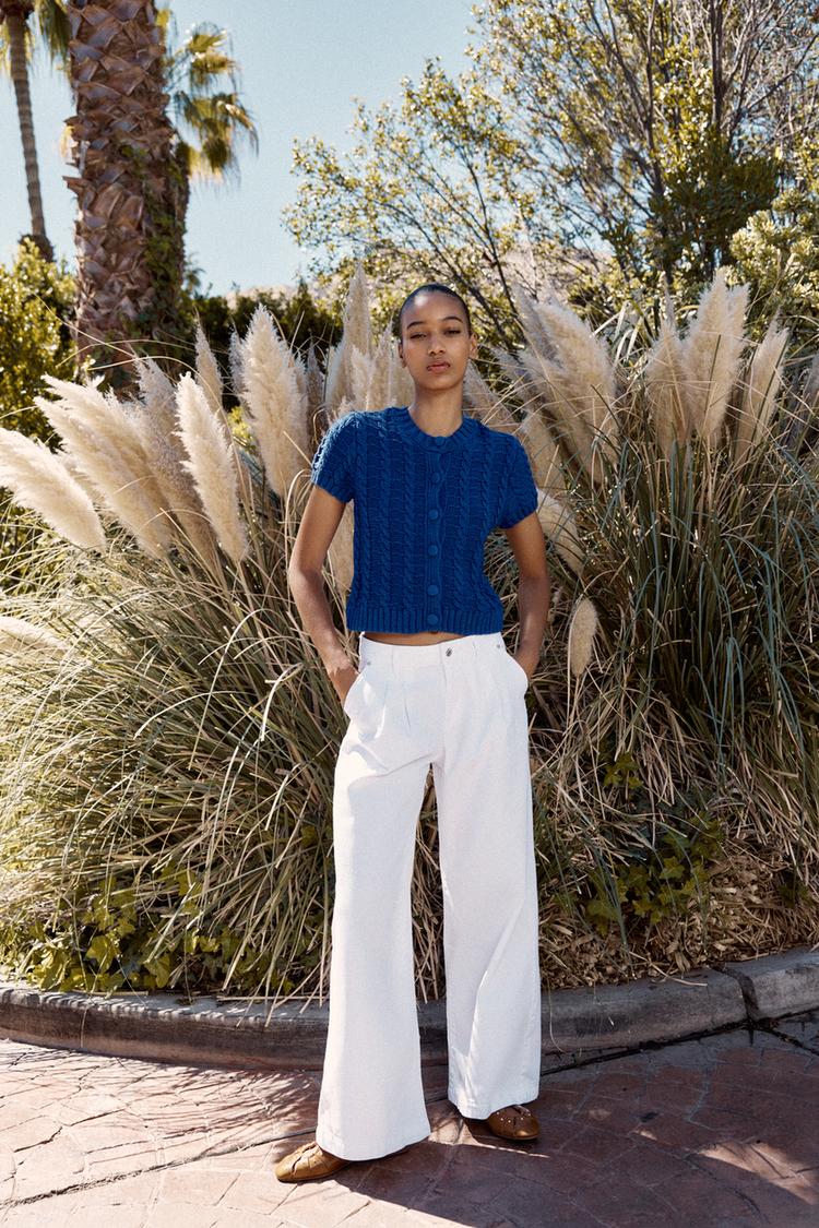 Zara Australia Zara Knit Short Sleeve Top SHORT SLEEVE KNIT POLO