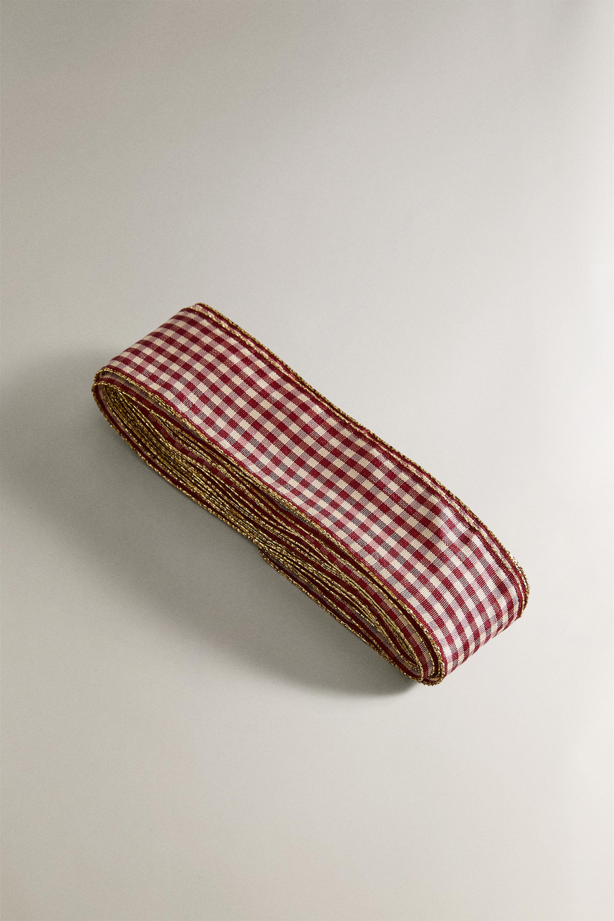 CHECK CHRISTMAS GIFT RIBBON