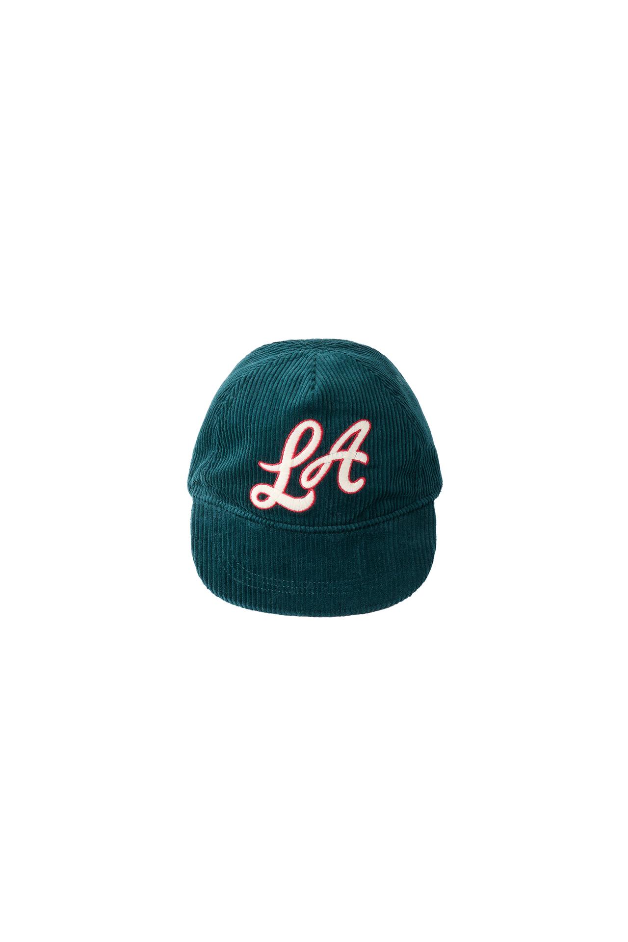 CORDUROY CAP WITH EMBROIDERED PATCH