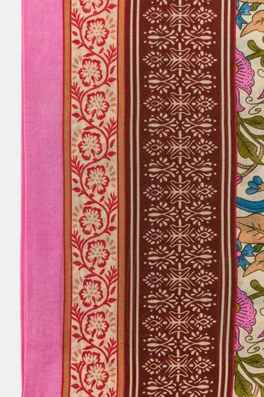 FLORAL PRINT SCARF - Pink by Zara - Image 2