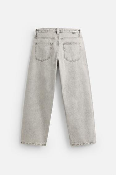 JEAN COUPE AMPLE - Gris de Zara - Image 7
