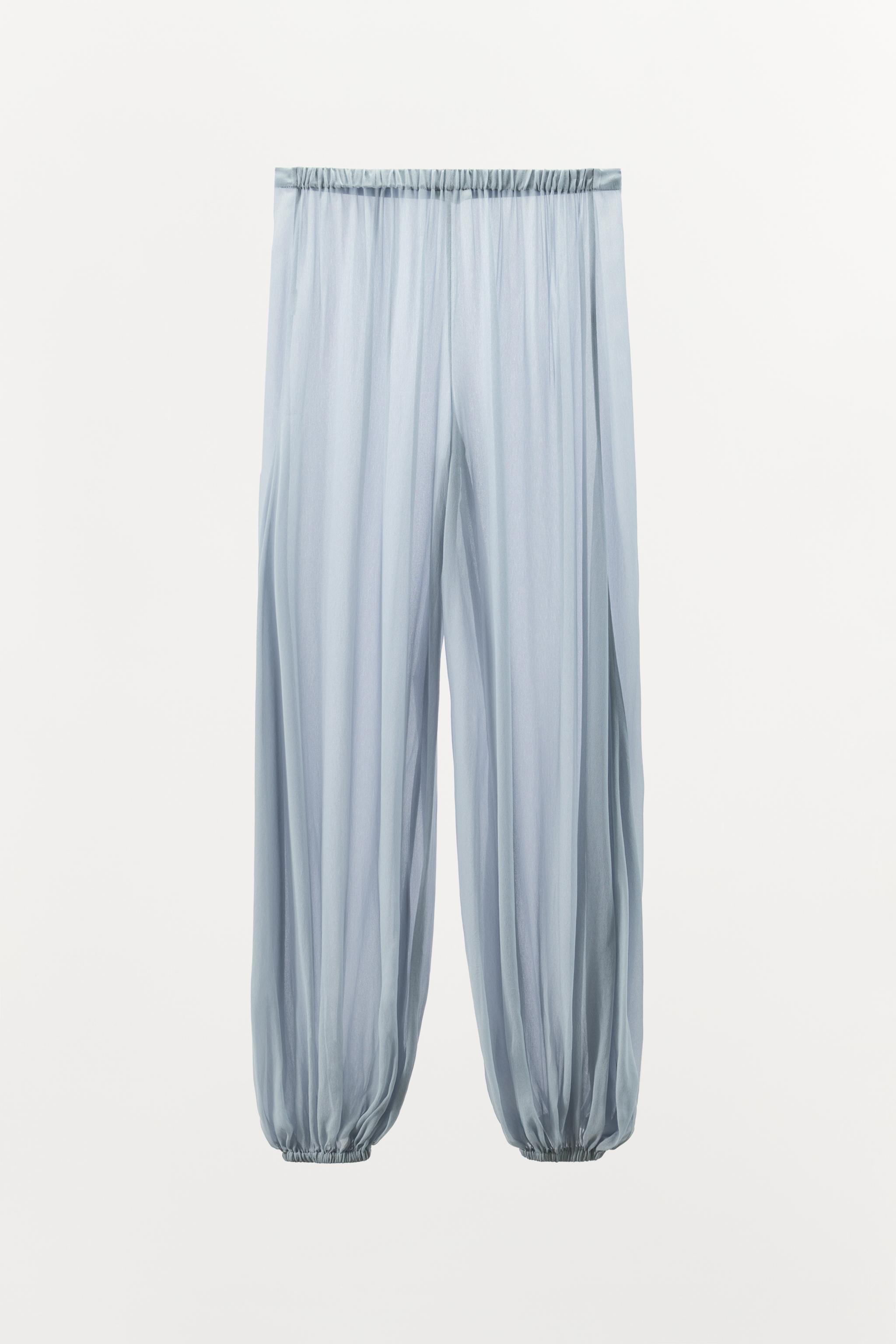 PANTALON SEMI-TRANSPARENT BOUFFANT