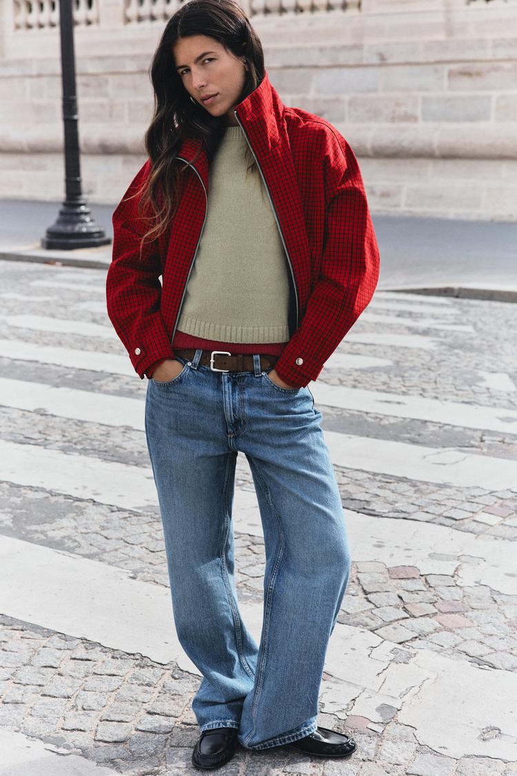 CHECK BOMBER JACKET