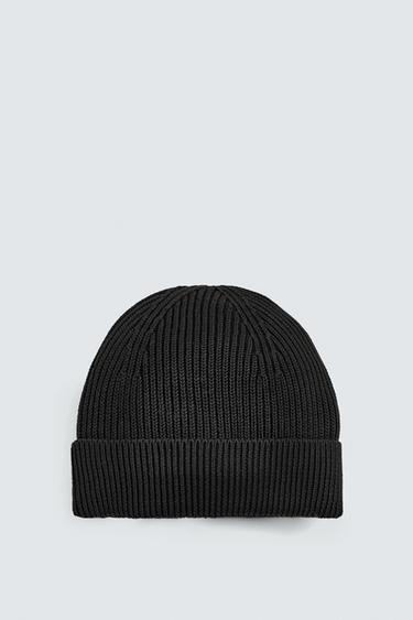 BASIC KNIT BEANIE - Black by Zara
