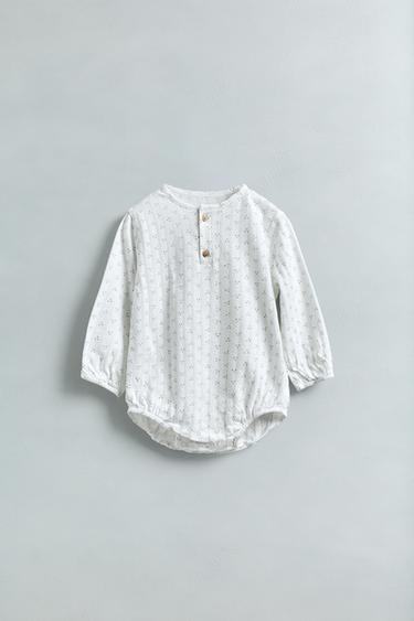 BODY MIT PRINT - Cremefarben hell von Zara