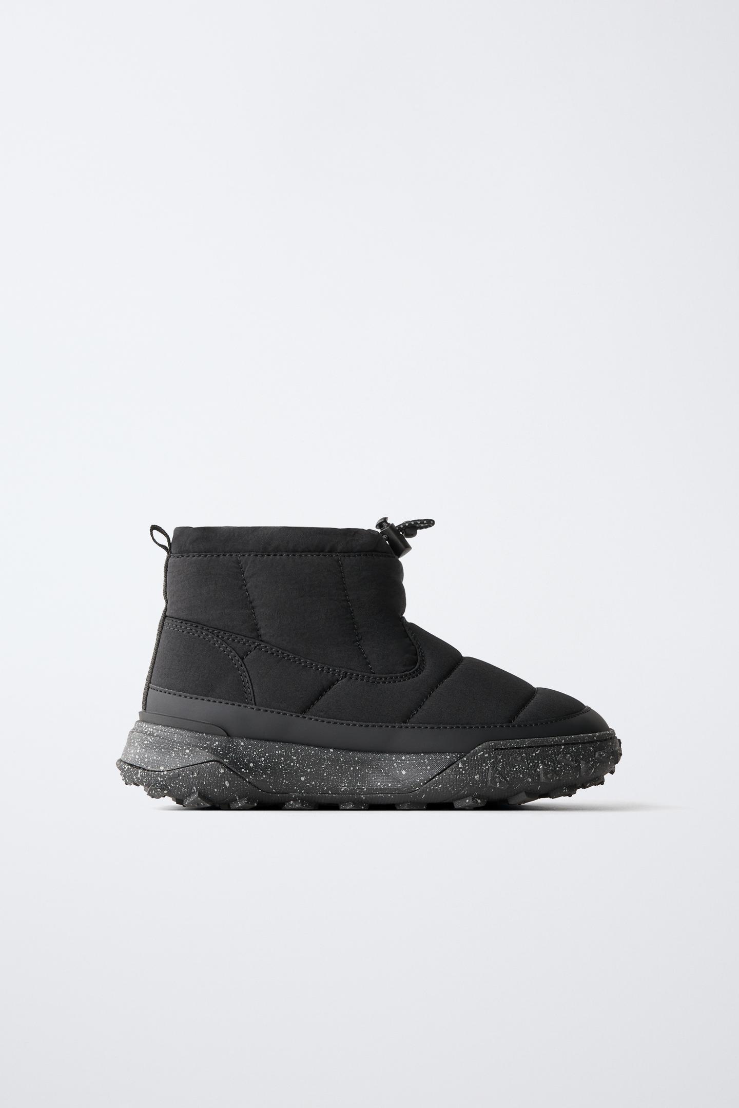Детские ботинки Zara Quilted Ankle, цвет: Чёрный