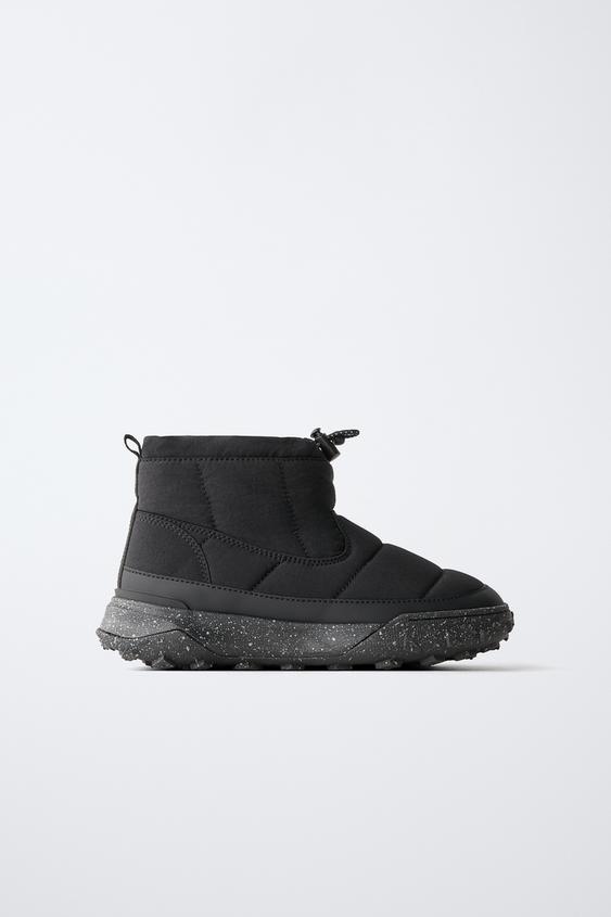 Детские ботинки Zara Padded Ankle, цвет: Чёрный