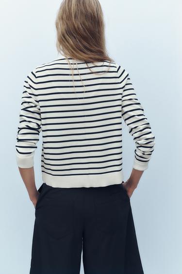 GILET EN MAILLE RAYURES - rayures de Zara - Image 3