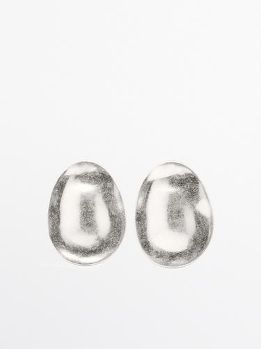 Zara Almond earrings - Silver