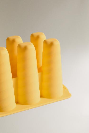 MOULE À 6 GLACES EN SILICONE - Jaune pastel de Zara - Image 3