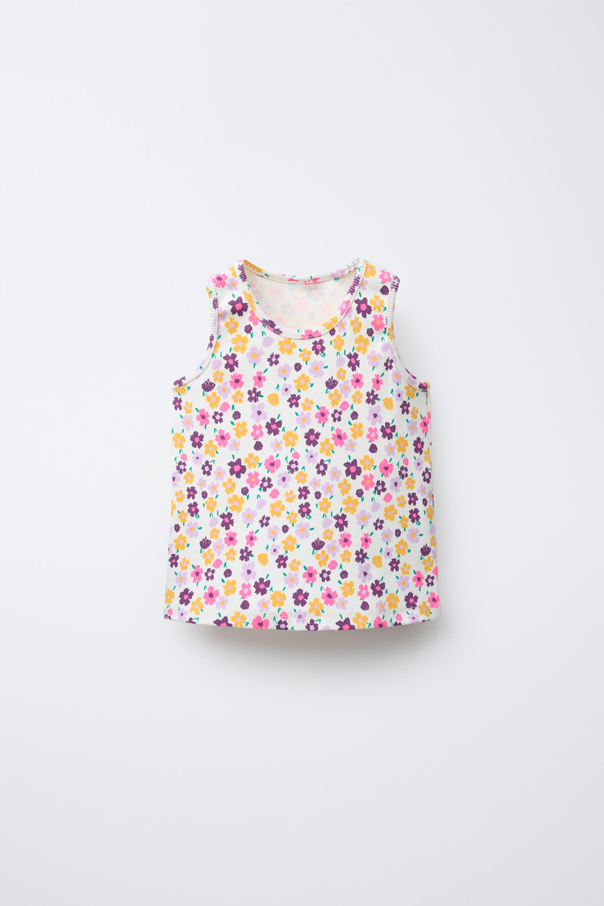 T-SHIRT CÔTELÉ IMPRIMÉ