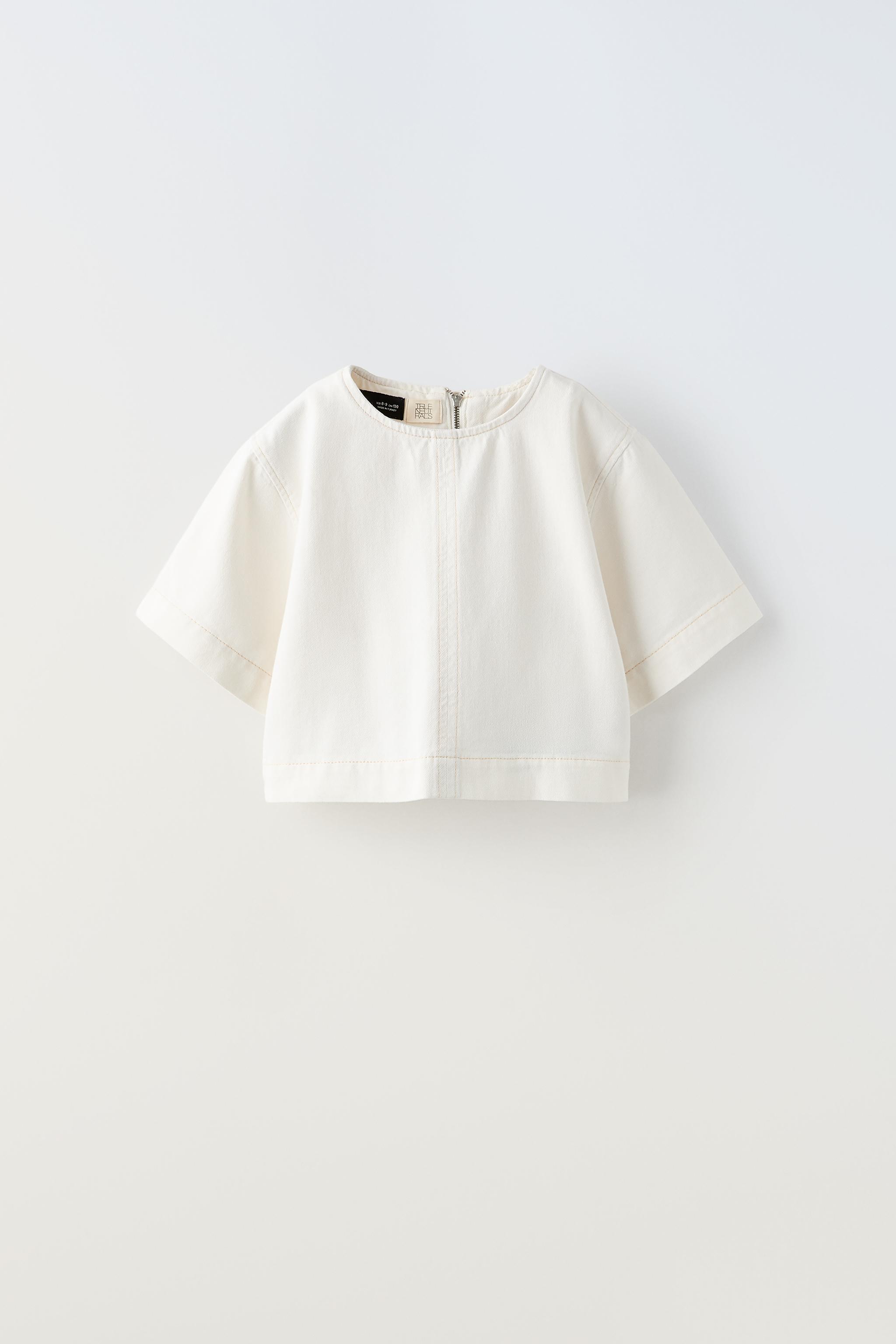 Zara niña store camisa blanca