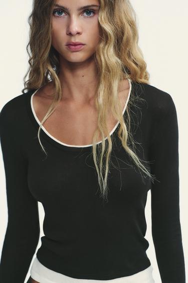 Zara Siyah - ÇİFT ETKİLİ T-SHIRT