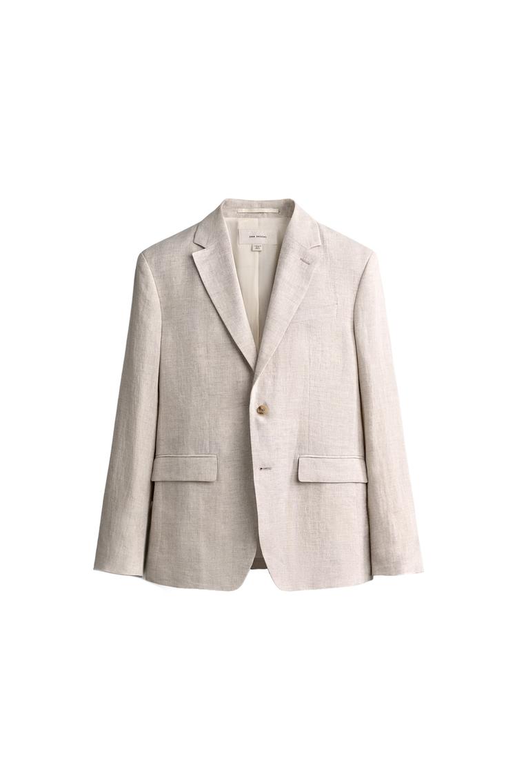 Blazer de traje 100% lino 2
