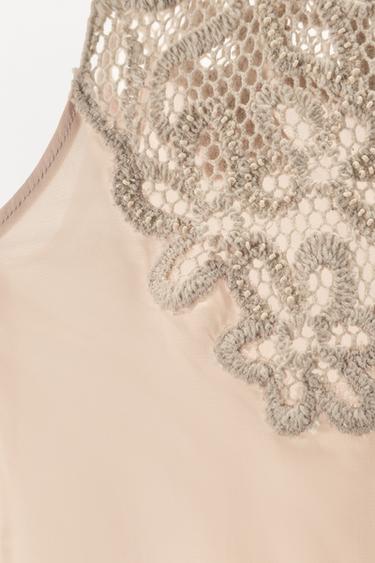 LIMITED EDITION ASYMMETRIC CROCHET DRESS - Pink by Zara - Image 6