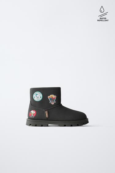 SNOOPY PEANUTS™ STIEFEL - Schwarz von Zara