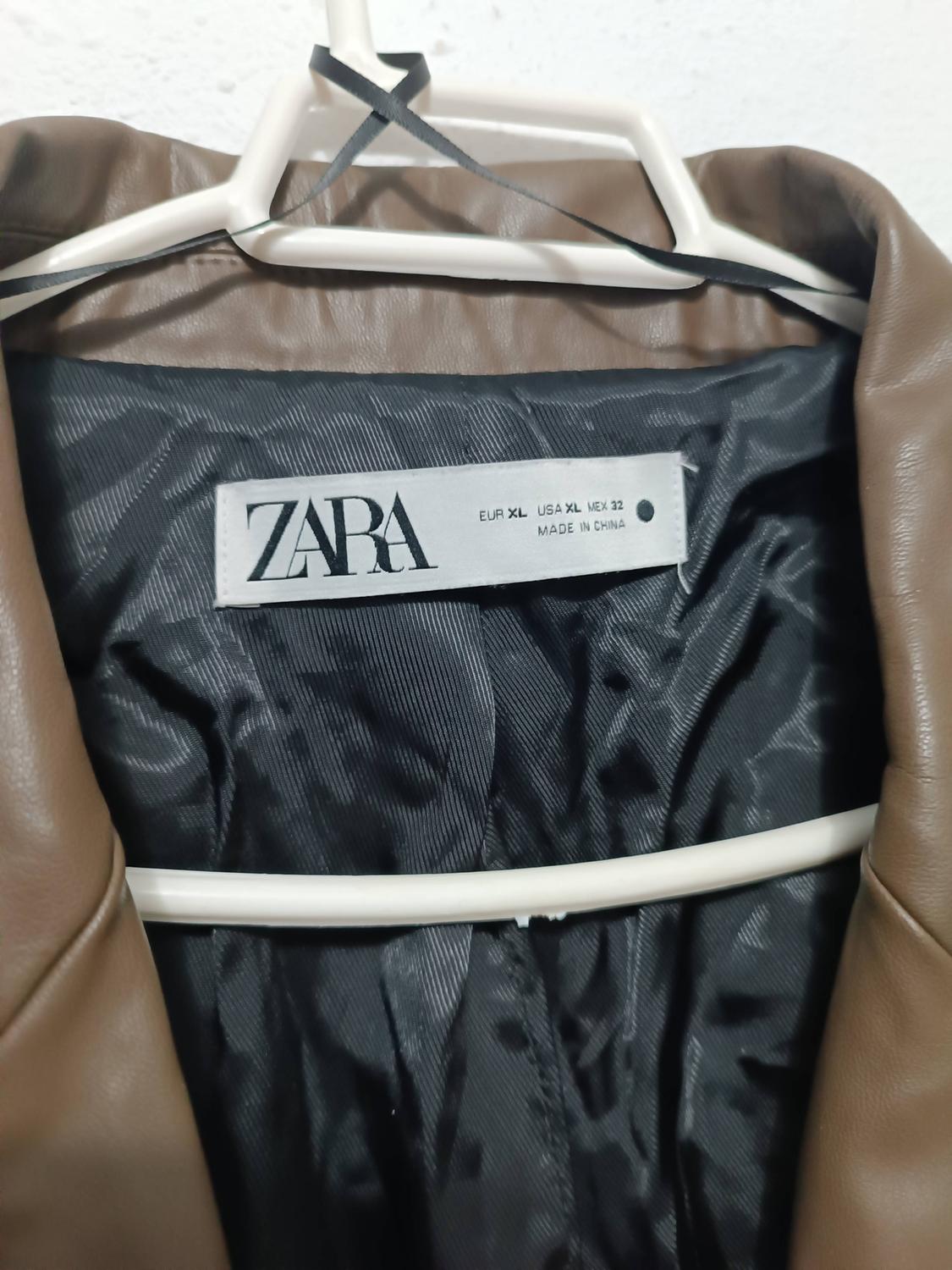 FAUX LEATHER BLAZER WITH POCKETS - Image 6