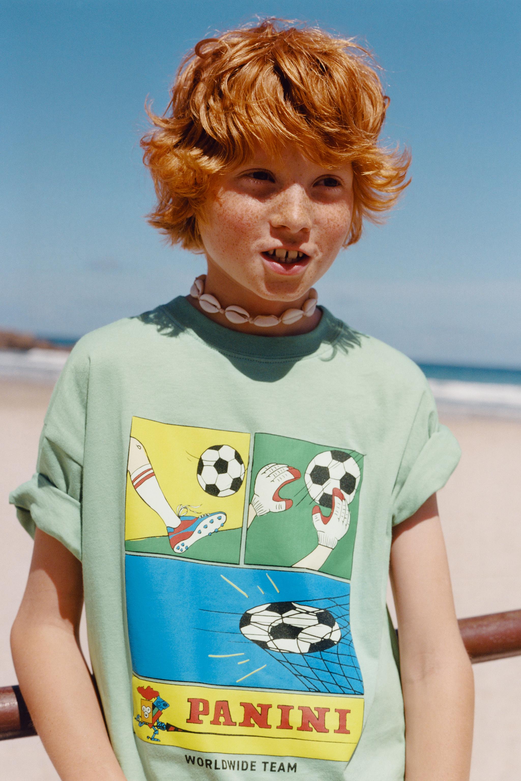 Детские футболки Zara PANINI © PRINT T-SHIRT — фото 6