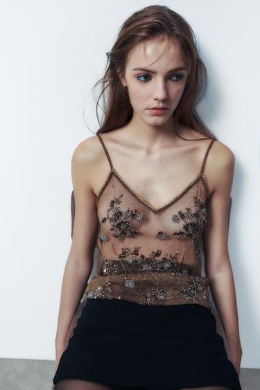 JUPE-SHORT - Noir de Zara - Image 1