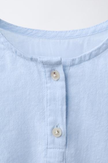 BODY COTON ET LIN - Bleu de Zara - Image 2