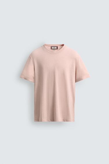 CAMISETA RELAXED FIT BORDADO SAMUEL DE SABOIA X ZARA - Rosa de Zara