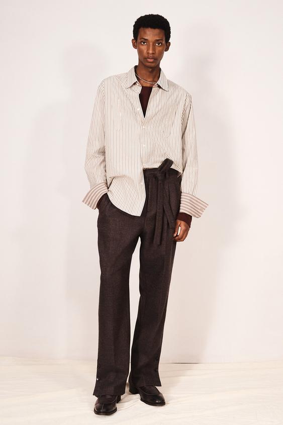 COMBINED STRIPE RELAXED FIT SHIRT - striped by Zara - Image 0