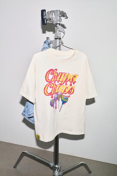 CHUPA CHUPS ® PRINT T-SHIRT - Ecru by Zara