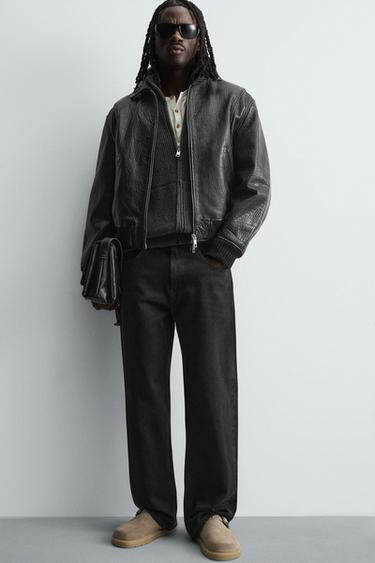 SABOTS EN CUIR À BOUCLE - Marron de Zara - Image 1