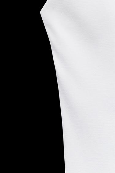 POLYAMIDE TOP WITH WIDE STRAPS - White by Zara