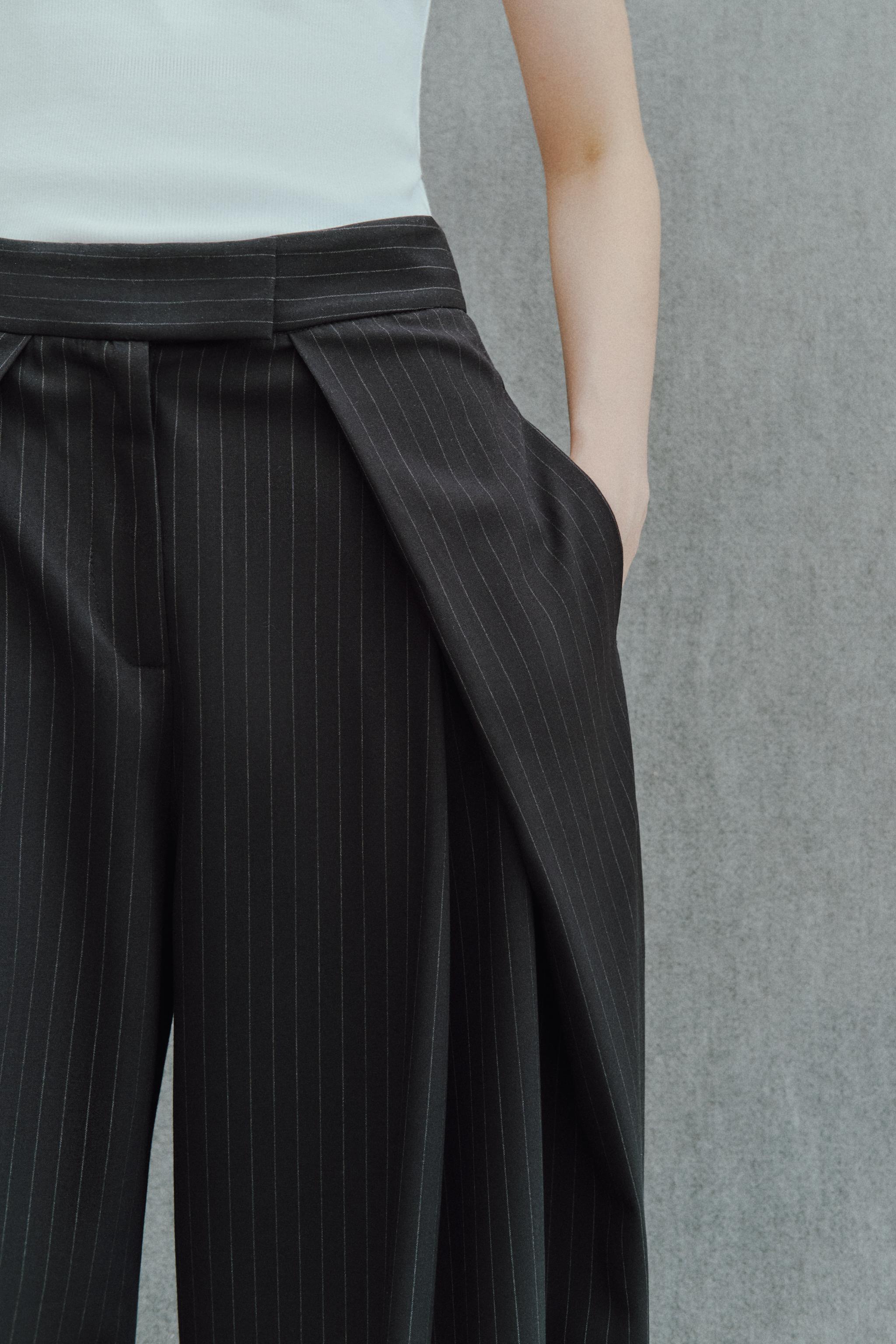 ZW COLLECTION ピンストライプ柄パンツ ZW COLLECTION ピンストライプ柄パンツ - ストライプ | ZARA