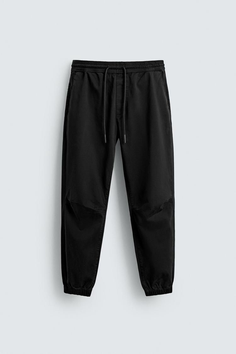 ZARA SLIM FIT JOGGER WAIST TROUSERS