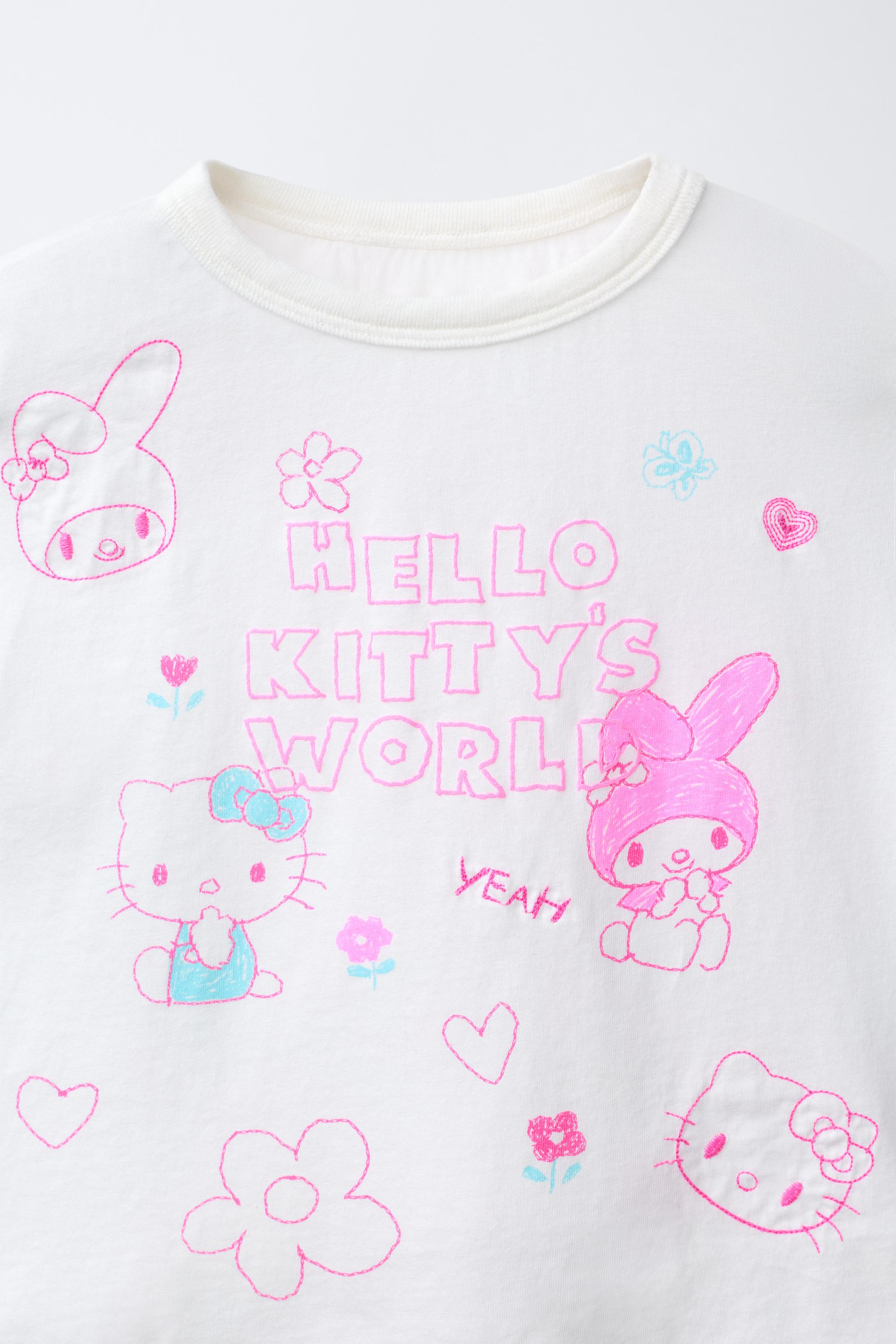 T-SHIRT BRODERIES HELLO KITTY © SANRIO