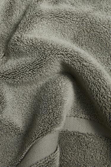 Zara NON-SLIP SOFT TERRYCLOTH BATH MAT - Greenish