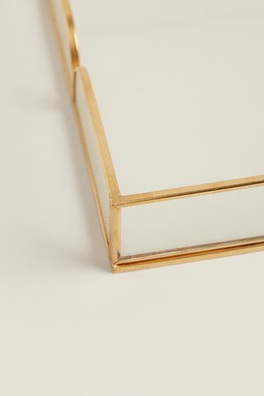 PLATEAU VERRE RECYCLABLE ET MÉTAL - Or de Zara - Image 2