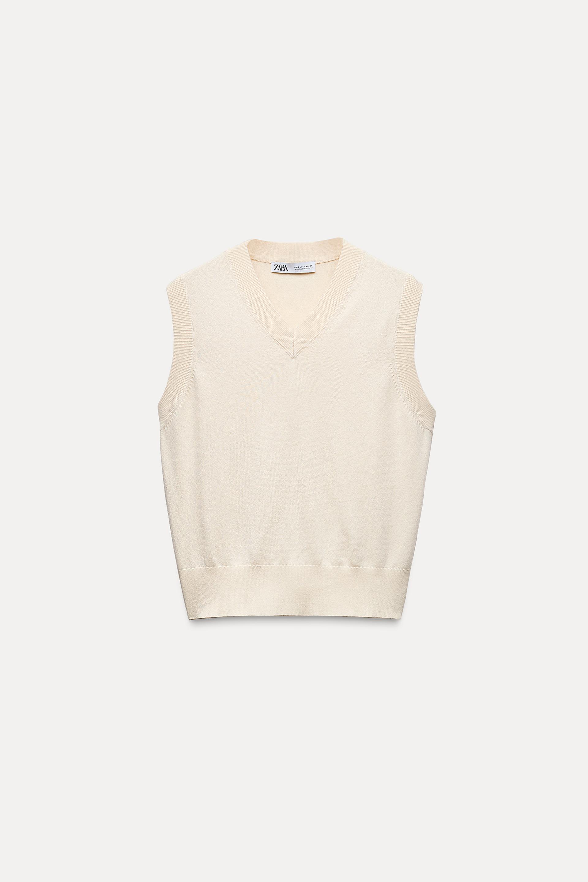 Sweater vest dames zara sale