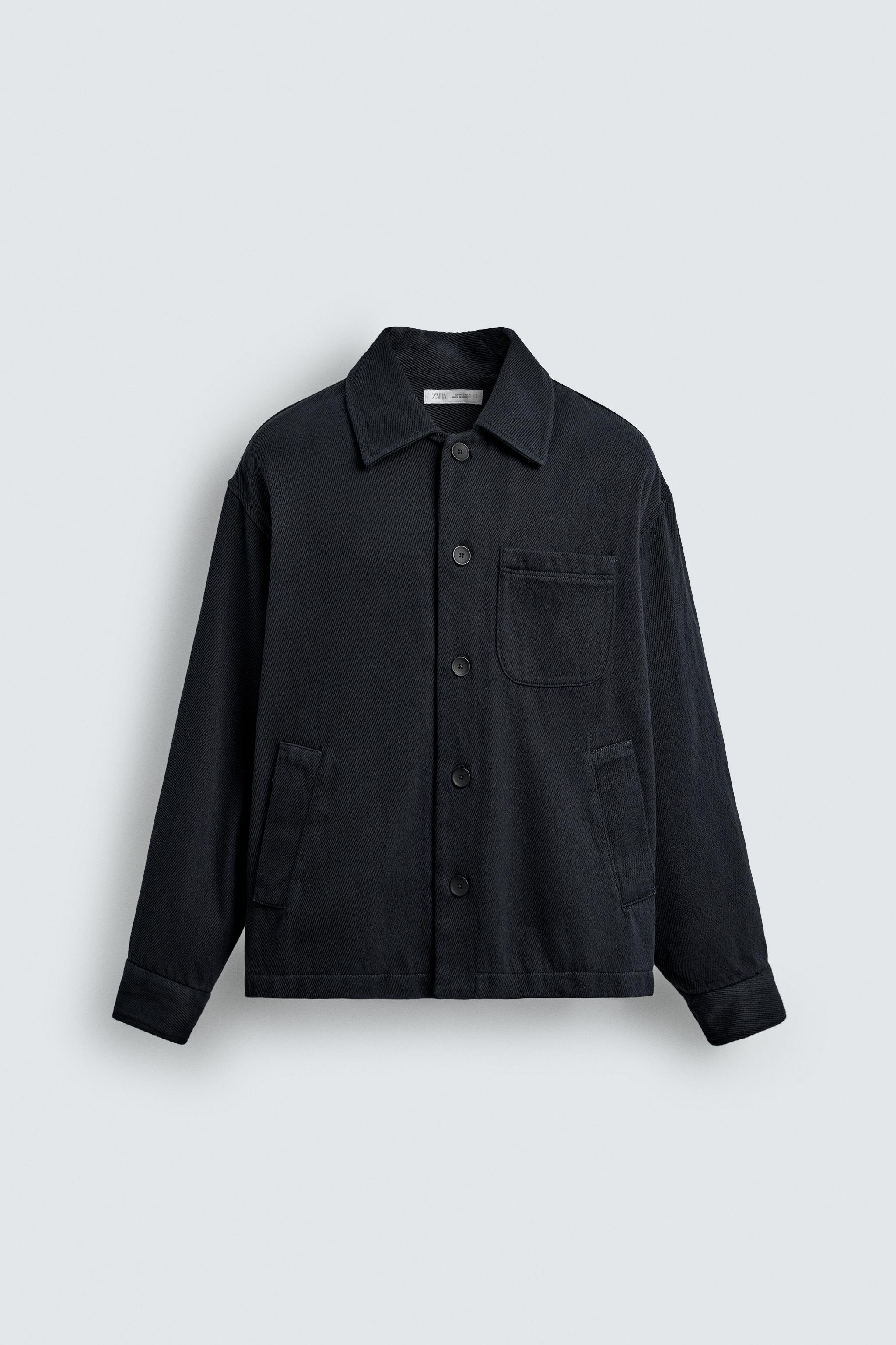 TEXTURED POCKET OVERSHIRT