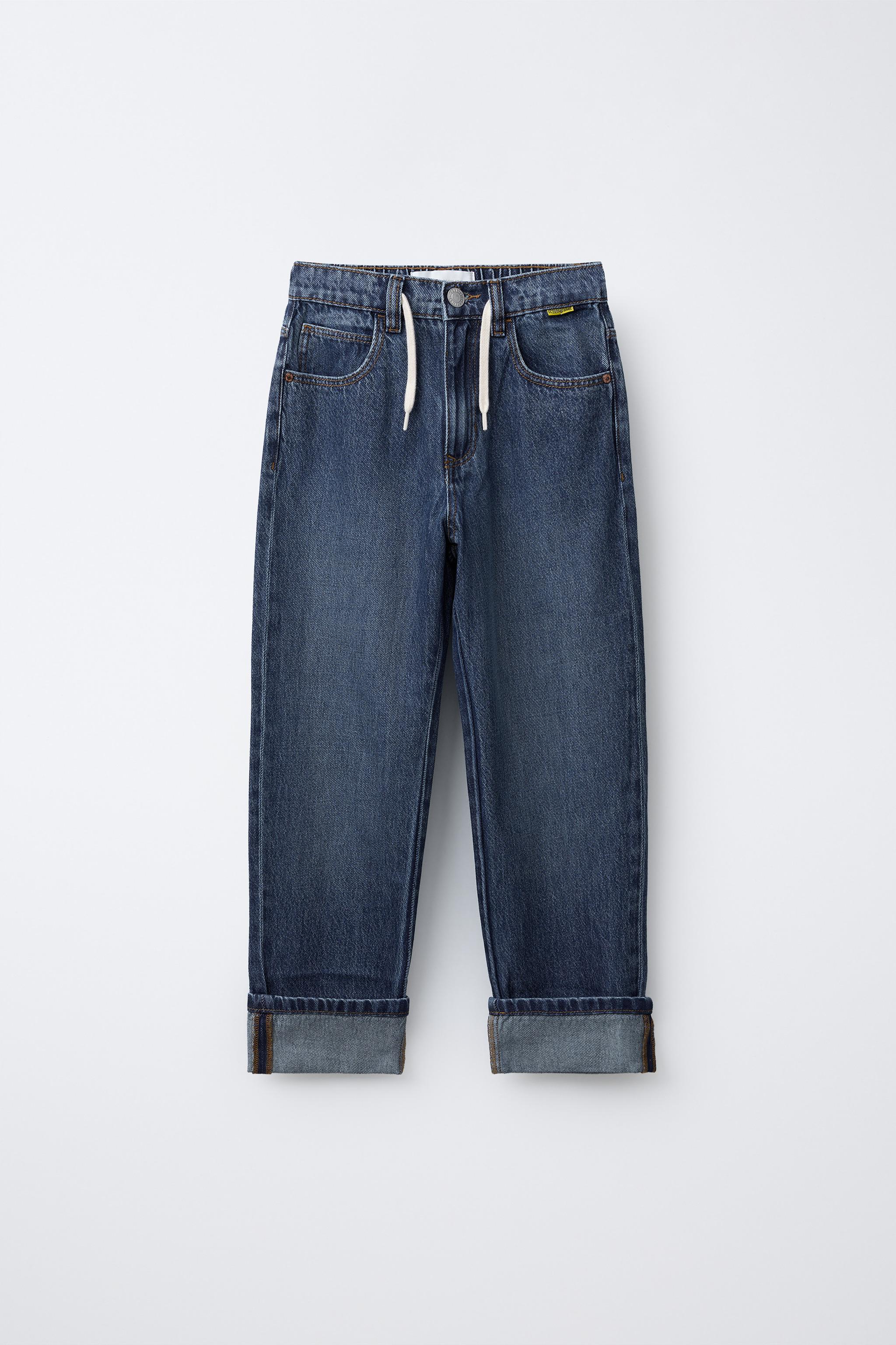 BAGGY JEANS WITH CUFFED HEM