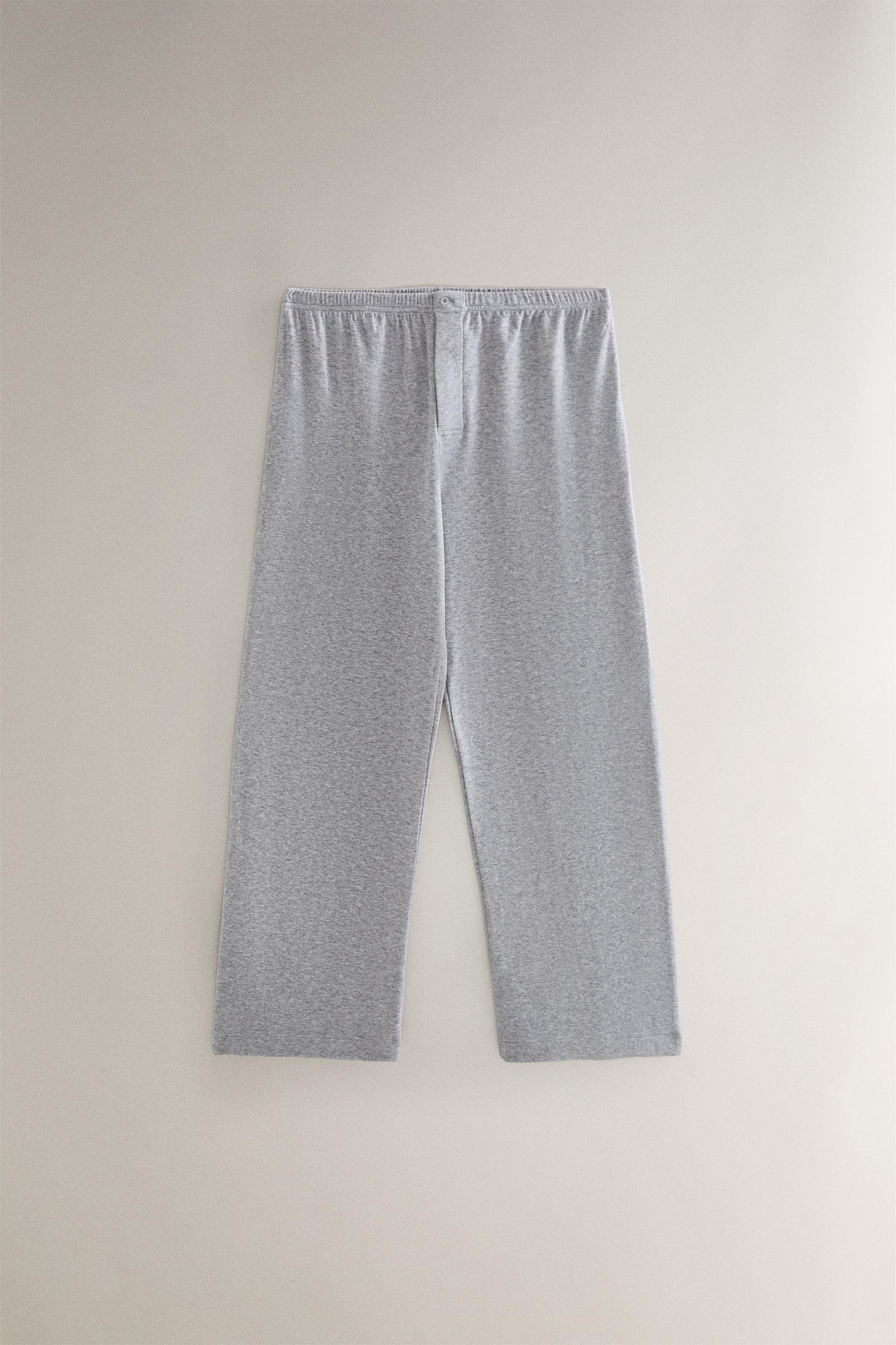 COTTON PANTS — Gray