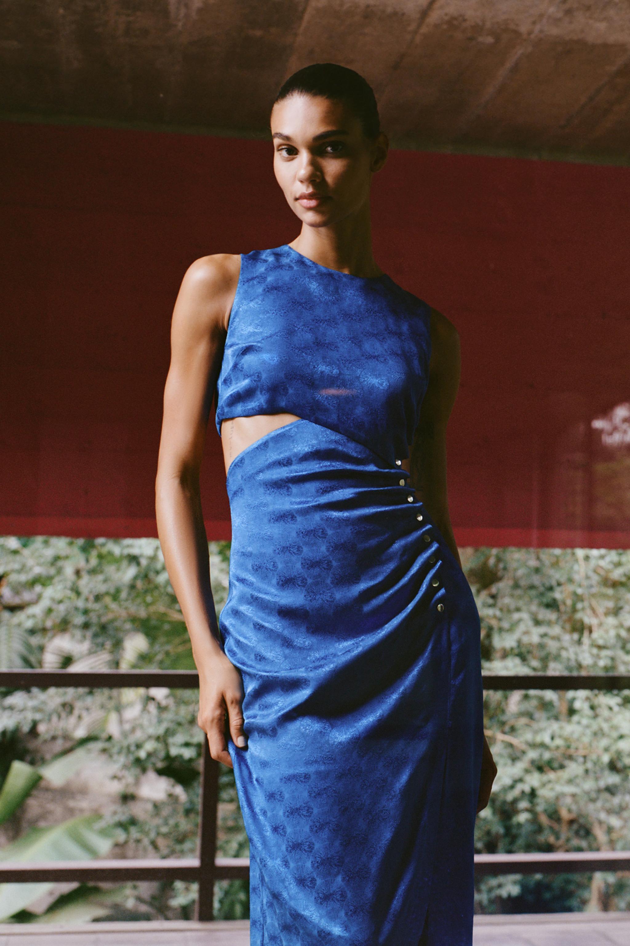 Sun and Moon Jacquard Dress | Oil