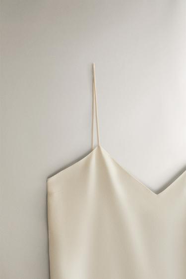SILK PLAYSUIT - Ecru by Zara - Image 1